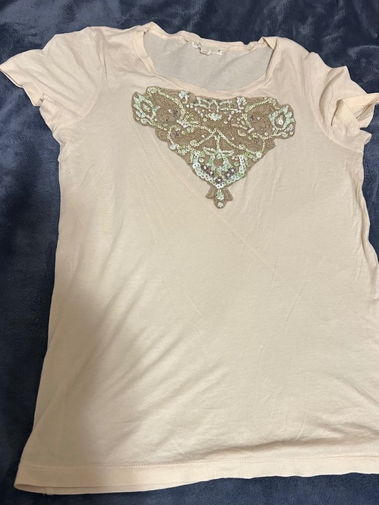 J. Crew Tops - J.Crew Beaded Short Sleeve Top